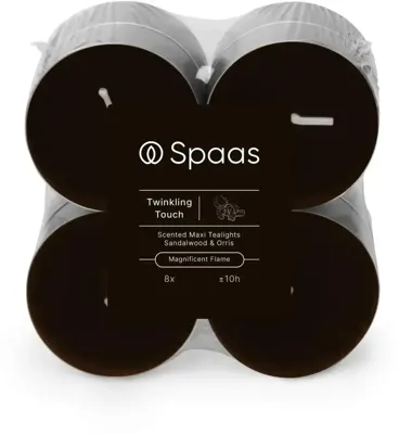 Spaas Maxi Geurtheelichten Blokverpakking X8 10u - Twinkling Touch Spaas Maxi Geurtheelichten Blokverpakking X8 10u - Twinkling Touch