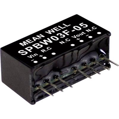 MEAN WELL SPBW03F-05 DC/DC-convertermodule 600 mA 3 W Aantal uitgangen: 1 x Inhoud 1 stuk(s) MEAN WELL SPBW03F-05 DC/DC-convertermodule 600 mA 3 W Aantal uitgangen: 1 x Inhoud 1 stuk(s)
