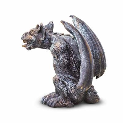Safari speelfiguur Gargoyle jongens 9 cm zilver/brons Safari speelfiguur Gargoyle jongens 9 cm zilver/brons