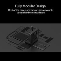 ASUS TUF Gaming GT502 Horizon ATX Mid-Tower Gaming Case (grenzeloos panoramisch ontwerp, dual-chamber, onafhankelijke CPU- en GPU-koelzones, gereedschapsvrije zijpanelen, USB 10 Gbps - thumbnail