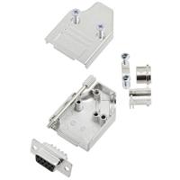 TRU COMPONENTS TCMHDM3509DMSK 7709456 D-sub female connectorset 35 ° Aantal polen: 9 Soldeerkelk 1 stuk(s) - thumbnail