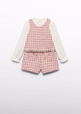 Abel & Lula winter bermuda-set meisjes - roze