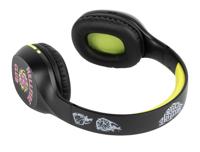 Konix Stranger Things Bluetooth 5.3 draadloze on-ear hoofdtelefoon, pc, smartphones, tablets, microfoon, 30 uur batterijduur, zwart en geel - thumbnail