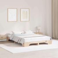 Bedframe Naturel 160 x 200 cm Massief grenenhout - thumbnail