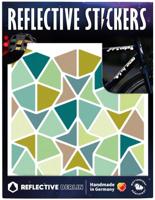 REFLECTIVE BERLIN reflex-stickers "shapes" refl.sticker ref.berlin shapes kites&darts amber - thumbnail