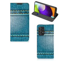 Samsung Galaxy A52 Hippe Standcase Jeans - thumbnail