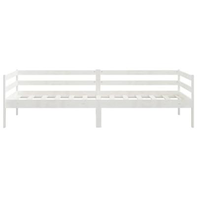 Slaapbank massief grenenhout wit 90x200 cm