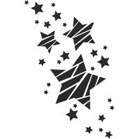 Creativ Company 26979 belettering Art stencil Wit Kunststof - thumbnail