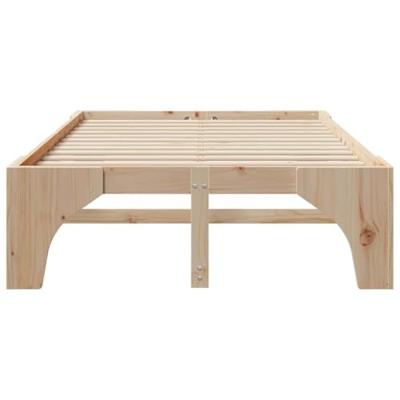 Bedframe met opslag Bruin 120 x 200 cm Massief grenenhout Bedframe met opslag Bruin 120 x 200 cm Massief grenenhout