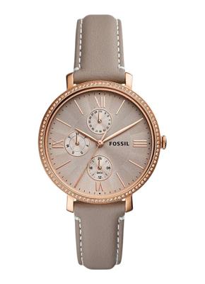 Horlogeband Fossil ES5097 Leder Grijs 16mm