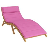 Zon Loungerkussen Roze 178 x 60 x 4 cm Oxford stof - thumbnail