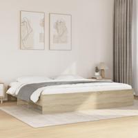 Bedframe zonder matras hout sonoma eikenkleurig 180x200 cm - thumbnail