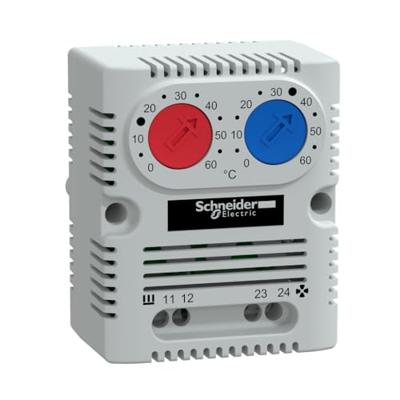Schneider Electric Thermostaat voor schakelkast NSYCCOTHD 250 V 1x NO, 1x NC (l x b x h) 44 x 56 x 68 mm 1 stuk(s) Schneider Electric Thermostaat voor schakelkast NSYCCOTHD 250 V 1x NO, 1x NC (l x b x h) 44 x 56 x 68 mm 1 stuk(s)