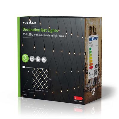 Nedis Decoratieve Net Verlichting | 160 LED's | 2 x 1 m | 1 stuks - CLLN160 CLLN160