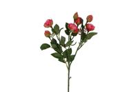 Decostar zijdebloem Rosa tros Shakira 35 cm donker roze - thumbnail