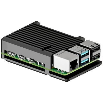 Joy-it ARMOR Case BLOCK SBC-behuizing Geschikt voor serie: Raspberry Pi® Incl. passieve koeler Zwart Joy-it ARMOR Case BLOCK SBC-behuizing Geschikt voor serie: Raspberry Pi® Incl. passieve koeler Zwart