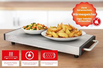 Unold Elena 58845 Warmhoudplaat RVS (geborsteld) - thumbnail