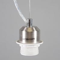 QAZQA Moderne hanglamp staal met kap 45 cm zwart - Cappo 1 - thumbnail