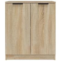 Dressoir 60x30x70 cm bewerkt hout sonoma eikenkleurig - thumbnail