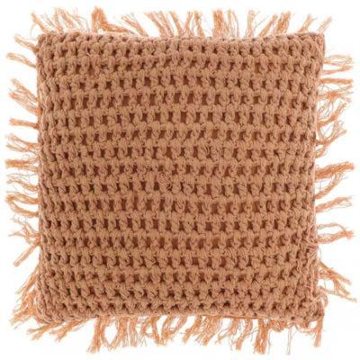 Unique Living kussen tufo camel 45 x45 cm | 6 stuks