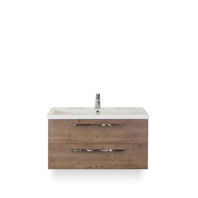 Seville Badmeubelset 100 cm - Tabacco - Wastafel Djazz 1 kraangat