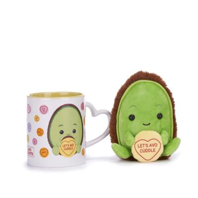 Love Hearts Cadeauset avocado - Let's avo cuddle - mok en knuffel Love Hearts Cadeauset avocado - Let's avo cuddle - mok en knuffel