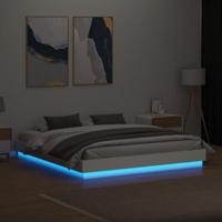 Bedframe met LED-verlichting wit 180x200 cm - thumbnail