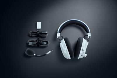 Razer BlackShark V3 Pro for PlayStation - Draadloze actieve ruisonderdrukking Esports-headset ANC - TriForce 50 mm drivers - HyperSpeed 2,4 GHz - THX Spatial Audio - PS5/PC | Wit