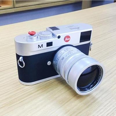 Niet-werkende Fake Dummy DSLR Camera Model Foto Studio Props voor Leica M lange Lens(Silver)