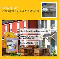 Sika Mix & Go Multifunctionele Reparatiemortel - 1,25kg - thumbnail