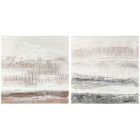 Schilderij DKD Home Decor 100 x 3,7 x 100 cm Abstract Stads (2 Stuks) - thumbnail