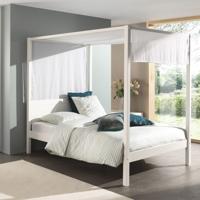 Vipack canvas Pino hemelbed - wit - 205x135x195 cm - thumbnail