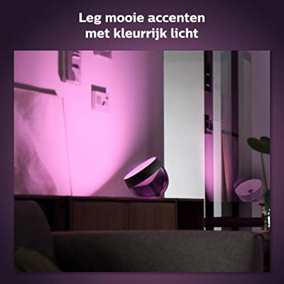 Philips Hue Tafellamp 26448900 White & Color Ambiance LED vast ingebouwd 8.1 W Warmwit, Neutraalwit, Daglichtwit