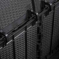 Tuinbox 180 L PP rattan zwart - thumbnail