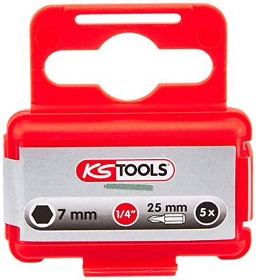 KS Tools 911.2268 Inbus-bit Gereedschapsstaal Vernikkeld C 6.3 5 stuk(s) KS Tools 911.2268 Inbus-bit Gereedschapsstaal Vernikkeld C 6.3 5 stuk(s)