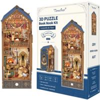 Tone-Cheer Leonardo da Vinci Book Nook met Verlichting Bouwpakket Modelbouw - thumbnail