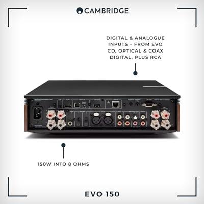 Cambridge Audio: EVO 150 Versterker - Zwart