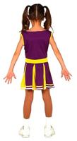 Cheerleader Kostuum Meisje Paars - thumbnail