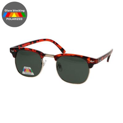 Spectrum polarized zonnebril club vierkant havana goud groen unisex Spectrum polarized zonnebril club vierkant havana goud groen unisex