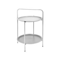 Bijzettafel grijs - metaal - ø50x66 cm - thumbnail