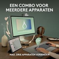 Logitech Pebble 2 Combo toetsenbord Inclusief muis RF-draadloos + Bluetooth QWERTY US International - thumbnail