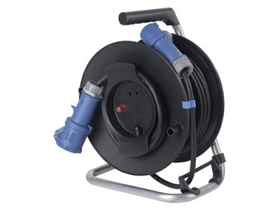 Schwabe CEE Camping Verlenghaspel 230V Neopreen H07RN-F 3x2,5 16A IP44 25m