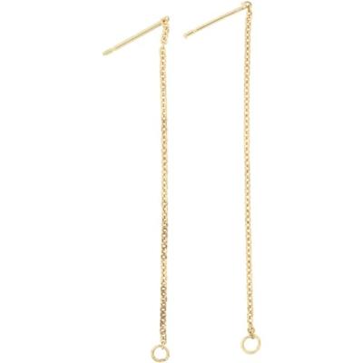 Creativ Company Oorbellen van ketting verguld, 1 paar