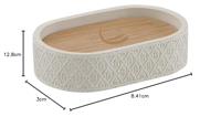 Zeephouder Sapho Afrodite Vrijstaand 12.8x8.4x3 cm Beton Beige Sapho - thumbnail