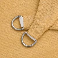 VidaXL Zonnezeil 160 g/m² driehoekig 5x5x6 m hdpe zandkleurig - thumbnail