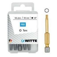 Set van tips WITTE TX Torx 5 Stuks - thumbnail