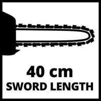 Einhell GC-PC 2040 I Kettingzaag Benzine 2000 W Lengte mes 400 mm Met beschermbeugel - thumbnail