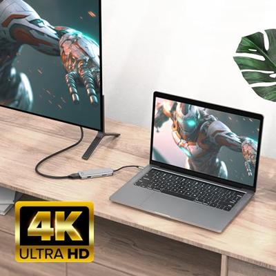 ACT USB-C 4K multiport adapter voor 2 HDMI schermen, USB-A datapoort ACT USB-C 4K multiport adapter voor 2 HDMI schermen, USB-A datapoort