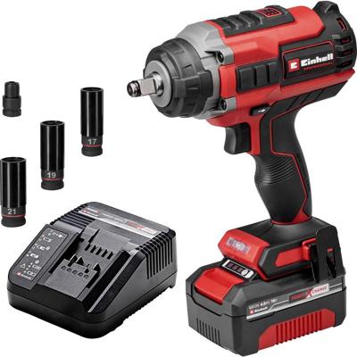 Einhell Professional IMPAXXO 18/450 4510074 Accu-slagmoersleutel 450 Nm 18 V Aantal meegeleverde accus: 1 4 Ah Li-ion Brushless, Incl. accu, Incl. lader Einhell Professional IMPAXXO 18/450 4510074 Accu-slagmoersleutel 450 Nm 18 V Aantal meegeleverde accus: 1 4 Ah Li-ion Brushless, Incl. accu, Incl. lader