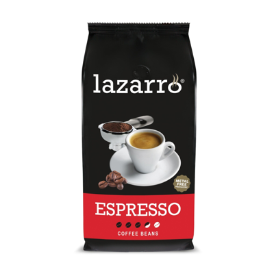 Lazarro Espresso - koffiebonen - 1 kilo Lazarro Espresso - koffiebonen - 1 kilo
